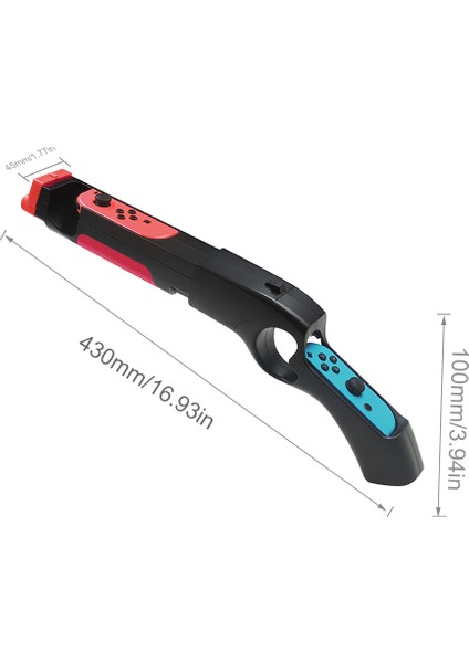Ateş Oyun Denetleyicisi Tutucu Nintendo Anahtarı Joy-Con Atış Oyunları Wolfenstein 2 Yeni Colossus Büyük Buck Hunter Arcade ve Diğer Atış Oyunları (Yurt Dışından)
