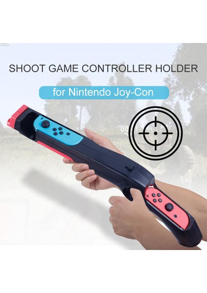 Ateş Oyun Denetleyicisi Tutucu Nintendo Anahtarı Joy-Con Atış Oyunları Wolfenstein 2 Yeni Colossus Büyük Buck Hunter Arcade ve Diğer Atış Oyunları (Yurt Dışından)