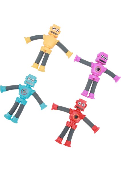 4 Adet Teleskopik Vantuz Robotlar Oyuncak Plastik Esnek Karikatür Bulmaca Vantuz Erkek Kız Için (Yurt Dışından) modelleri