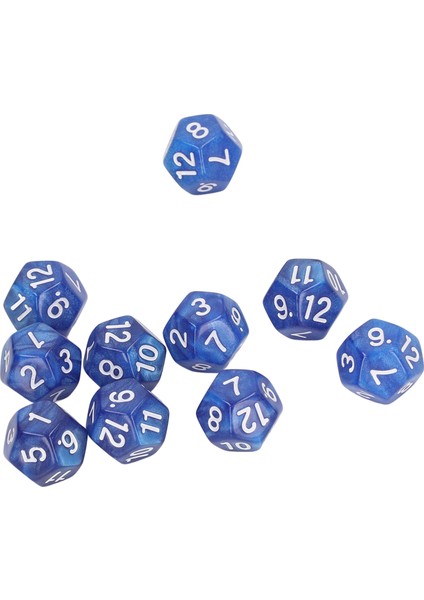 40 Adet Çokyüzlü Zar Temizle Numaraları Su Geçirmez Oksidasyonu Önlemek 12 Taraflı Zar Seti Oyun Öğretim Mavi (Yurt Dışından) modelleri