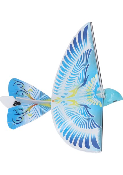 Uçan Rc Kuş Oyuncak 2.4 Ghz USB Şarj LED Biyonik Çırparak Kanatları Kuş Kapalı Açık Mavi (Yurt Dışından) modelleri