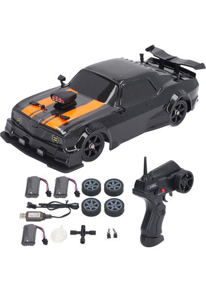 16A04 1/16 Rc Drift Araba 4 Çekişli LED Işık 18 Km / Saat Yüksek Hızlı Anti Parazit 2.4 Ghz Rc Araba Üçlü Piller (Dahil) (Yurt Dışından)