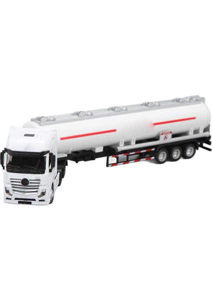 Petrol Tankeri Kamyon 1: 50 Traktör Römork Oyuncak Taşıma Araçları Kamyon Model Oyuncaklar Boys Için Hediyeler Beyaz (Yurt Dışından)