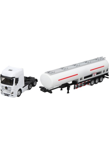 Petrol Tankeri Kamyon 1: 50 Traktör Römork Oyuncak Taşıma Araçları Kamyon Model Oyuncaklar Boys Için Hediyeler Beyaz (Yurt Dışından)