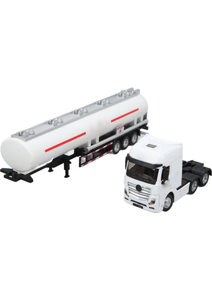 Petrol Tankeri Kamyon 1: 50 Traktör Römork Oyuncak Taşıma Araçları Kamyon Model Oyuncaklar Boys Için Hediyeler Beyaz (Yurt Dışından)
