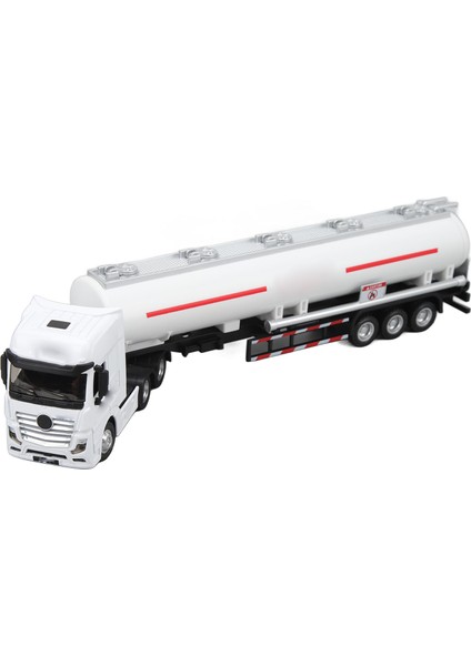 Petrol Tankeri Kamyon 1: 50 Traktör Römork Oyuncak Taşıma Araçları Kamyon Model Oyuncaklar Boys Için Hediyeler Beyaz (Yurt Dışından)