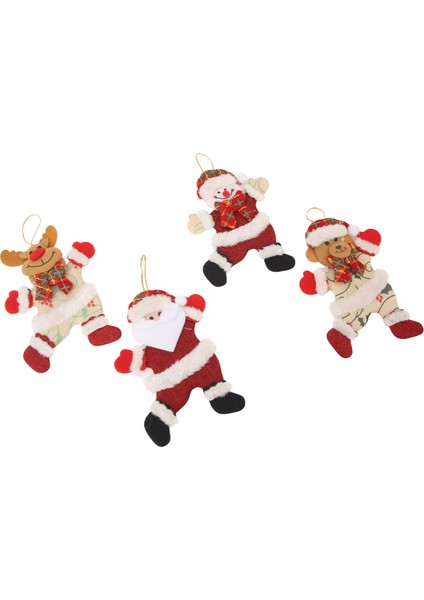 4 Adet Noel Ağacı Süsler Pamuklu Bez Sevimli Bebek Kolye Noel Asılı Süslemeleri Çocuklar Arkadaşlar Için Hediyeler (Yurt Dışından) fırsatları