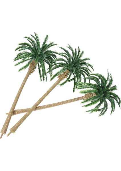 15 Adet Minyatür Manzara Düzeni Modeli Plastik Ağaç Palmiye Ağaçları Tren Hindistan Cevizi Yağmur Ormanı Ev Bahçe Dekorasyonu (Yurt Dışından)