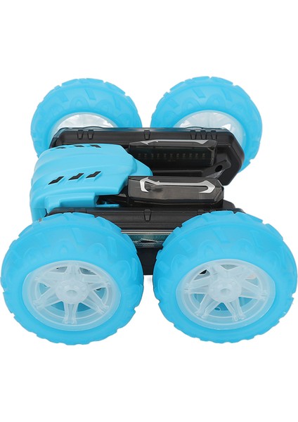 Rc Dublör Araba 2.4 G Yüksek Hızlı Çiçeklenme Etkisi Çift Taraflı Metin Ekranı Uzaktan Kumandalı Araba 8 Yaş ve Üstü Mavi (Yurt Dışından)
