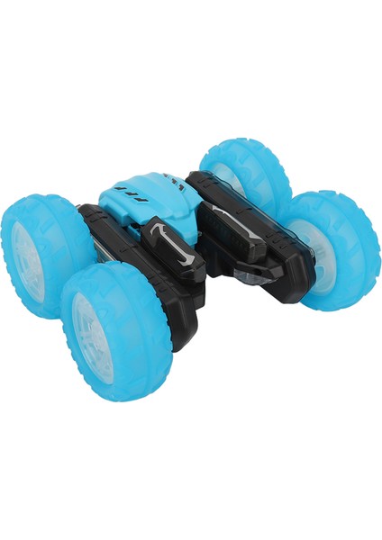 Rc Dublör Araba 2.4 G Yüksek Hızlı Çiçeklenme Etkisi Çift Taraflı Metin Ekranı Uzaktan Kumandalı Araba 8 Yaş ve Üstü Mavi (Yurt Dışından)