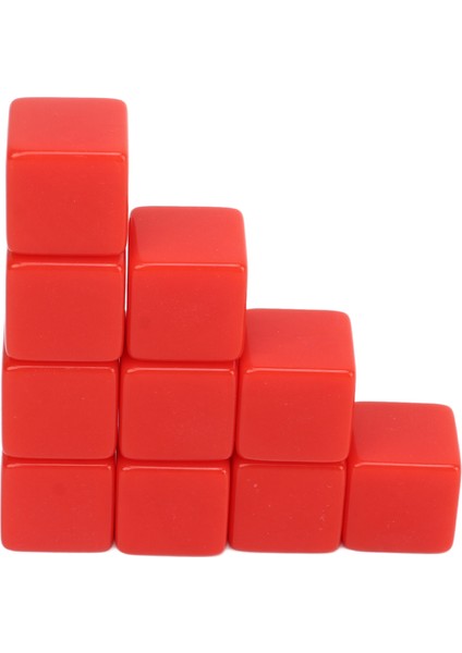 30 Adet 16MM Zar Seti Altı Kenarlı Boş Zarlar Matematik Öğretim Eğitimi Için Küplere Yazma Oyunu Kırmızı (Yurt Dışından) fiyatları