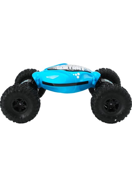 Rc Dublör Araba 1/16 4WD 2.4 G Kablosuz Uzaktan Kumanda Tumbling Dublör Araba Çocuklar Için Mavi (Yurt Dışından)