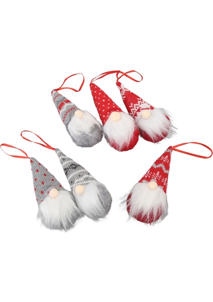 6 Adet Noel Gnome Santa Süsler Pamuk Benzersiz Santa Askı Süsleri Noel Ağacı Için Tatil Şömine (Yurt Dışından) fırsatları