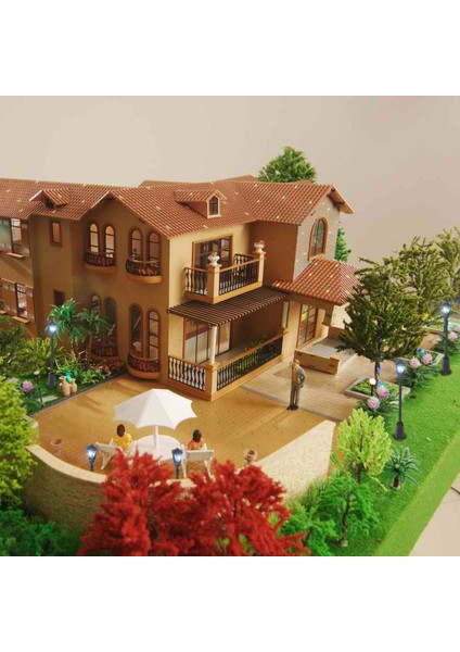 20 Adet Metal Park Avlu Fenerler Sokak Lambası Model Yapımı Altıgen Tek Kafa LED Işıkları Lamba Direği Modeli Sokak Aydınlatma 3V Dc (Yurt Dışından)