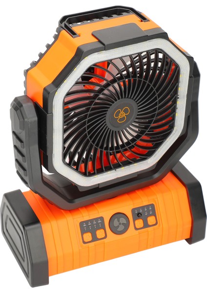 Işık ve Uzaktan Kumandalı Taşınabilir Kamp Fanı Çift Kanca Plastik Sessiz Şarj Edilebilir Pille Çalışan USB Masa Fanı Seyahat Rv Için Açık Çadır Fanı Turuncu 10000MA (Yurt Dışından) fiyatları