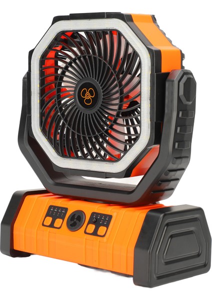 Işık ve Uzaktan Kumandalı Taşınabilir Kamp Fanı Çift Kanca Plastik Sessiz Şarj Edilebilir Pille Çalışan USB Masa Fanı Seyahat Rv Için Açık Çadır Fanı Turuncu 10000MA (Yurt Dışından) fırsatları