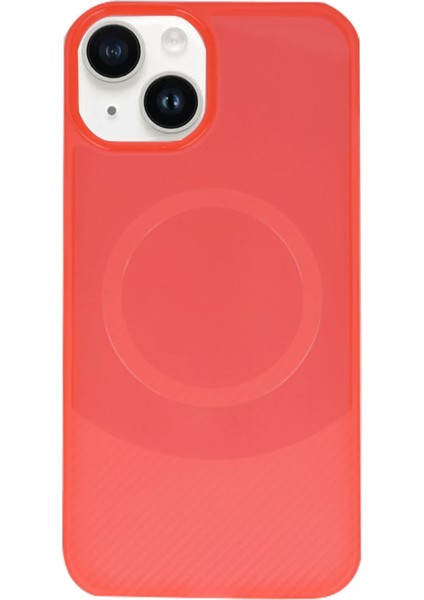 Iphone 14 Kılıf Maya Karbon Kapak - Kırmızı Zrnet