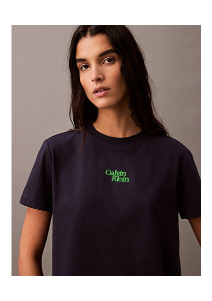 Ss Flocked Logo Cn Tee