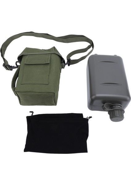 2l Su Şişesi Bel Taşıma Çantası ile Büyük Kapasiteli Sızdırmaz Pvc Su Sürahisi Açık Spor Seyahat Için Od Yeşil (Yurt Dışından)