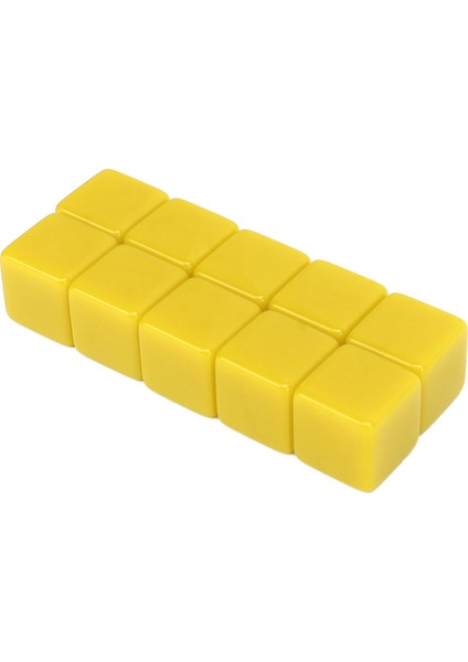 30 Adet 16MM Zar Seti Altı Kenarlı Boş Zar Üzerine Yazma Küp Oyunu Matematik Öğretim Eğitimi Sarı (Yurt Dışından) fırsatları