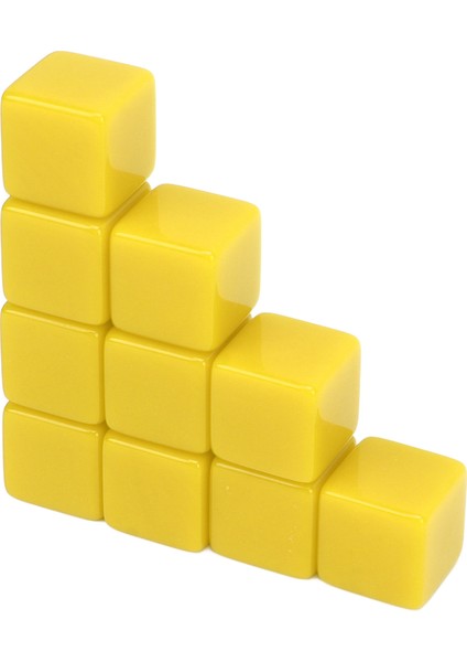 30 Adet 16MM Zar Seti Altı Kenarlı Boş Zar Üzerine Yazma Küp Oyunu Matematik Öğretim Eğitimi Sarı (Yurt Dışından) indirimleri