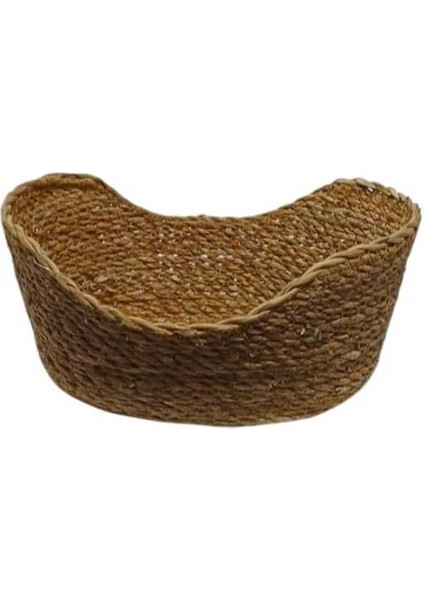Hasır Dikdörtgen Çok Amaçlı Sepet 33X18X13 13043