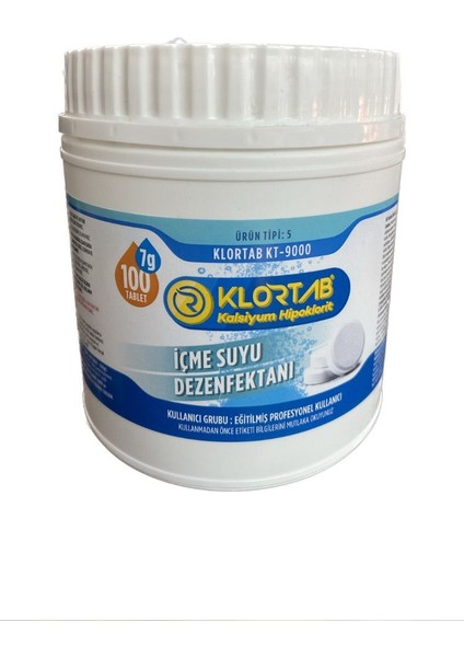 Kalsiyum Hipoklorit Içme Suyu Dezenfektanı 700 gr