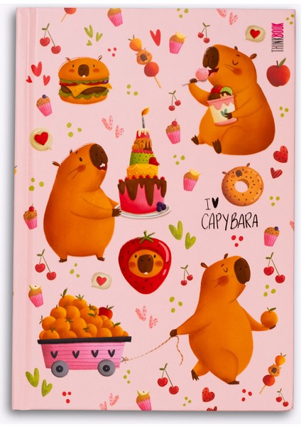 Capybara Pasta Sert Kapaklı Defter 14X20 fiyatları