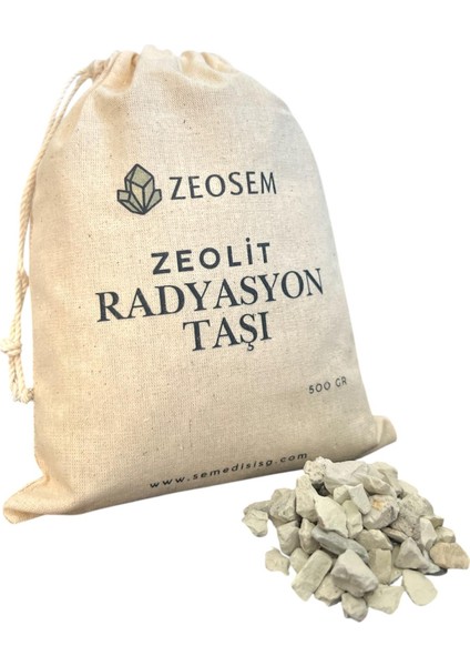 Zeosem Zeolit Radyasyon ve Koku Giderici Nem Alıcı Taş 500 gr
