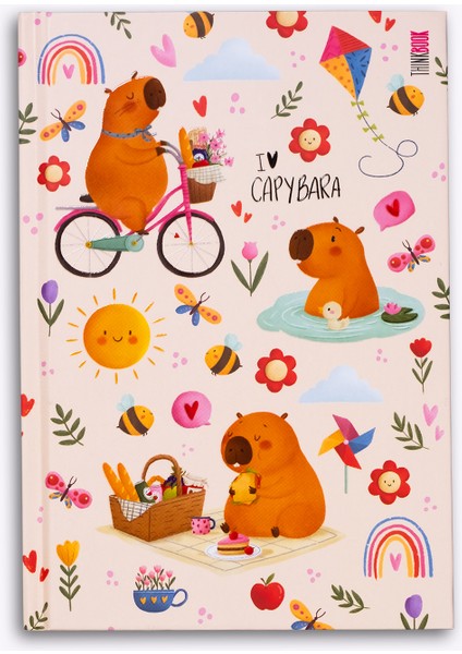 Capybara Piknik Sert Kapaklı Defter 14X20 fiyatları