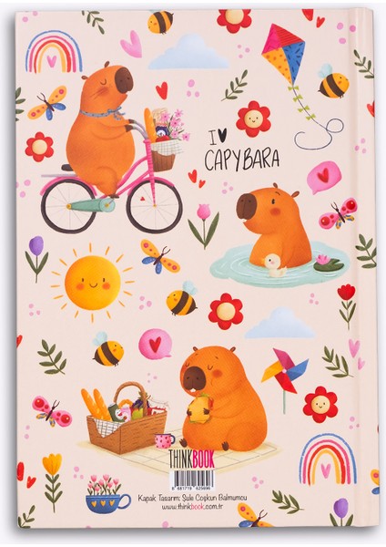 Capybara Piknik Sert Kapaklı Defter 14X20 modelleri