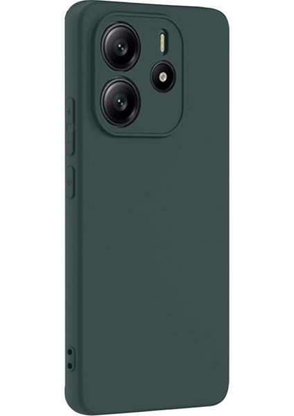 Xiaomi Redmi Note 14 4g Kılıf First Silikon - Koyu Yeşil Zrnet
