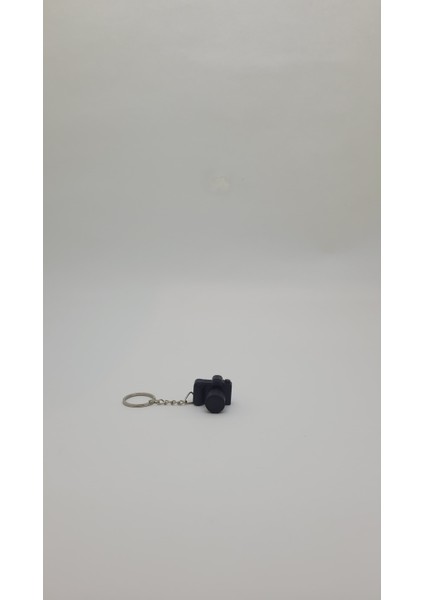 Mini Fotoğraf Makinesi 3D Baskı Anahtarlık & Çanta Süsü