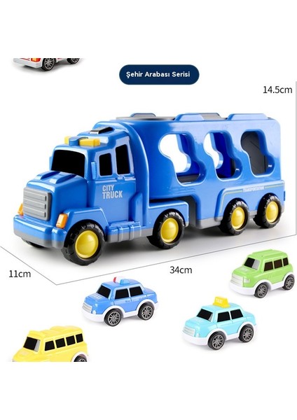 Çocuk Erkek Mühendislik Aracı Araba Seti Eğitici Oyuncaklar (Yurt Dışından)