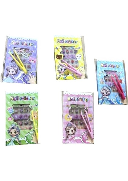 Tırnak Sticker Seti Karışık - 5 Adet