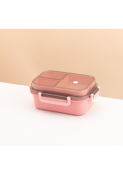 Taşınabilir Kapalı Öğle Yemeği Kutusu 2 Katlı Kafes Mikrodalga Mevcut Isıtma Öğrenci Ofis Personel Meyve Yemek Kapları Çatal Kaşık (Yurt Dışından)