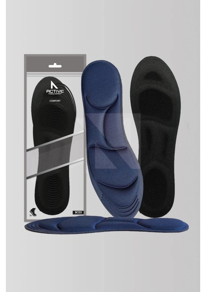 BC03 | Memory Foam, Tüm Ayakkabılarla Uyumlu, Rahat, Konfor, Darbe Emici ve Yumuşak İç Tabanlık