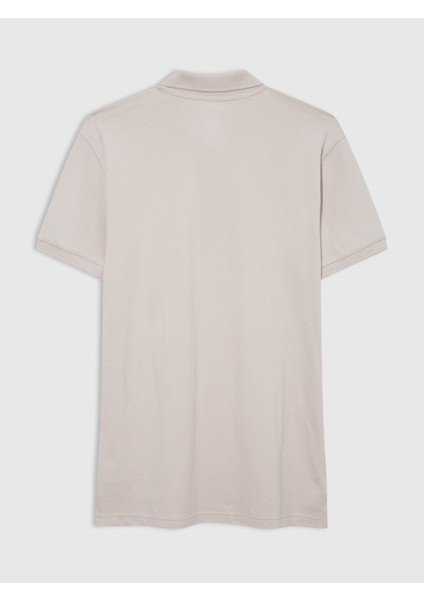 Erkek Bej Gap Logo Piqué Polo Yaka T-Shirt fırsatları