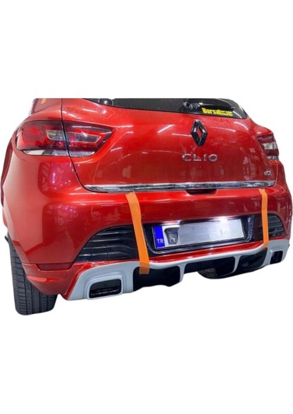 Renault Clio 4 Rs Egzoz Görünümlü Difüzör (Plastik)(Boyasız)