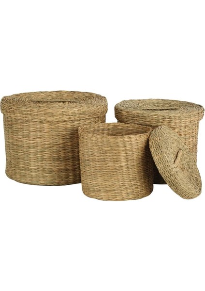 3'lü Kapaklı Sepet Takımı AK.JJ0026