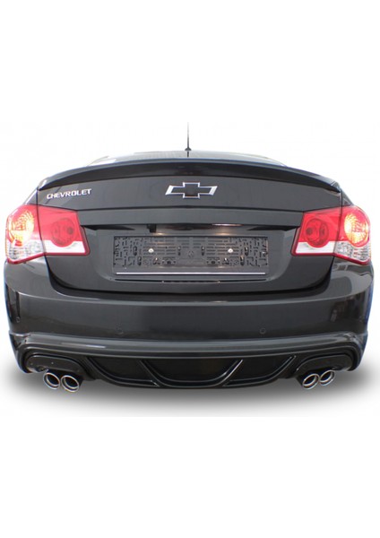 Chevrolet Cruze Sedan (2009 - 2013) Arka Tampon Eki - Difüzör (Plastik)(Boyasız)