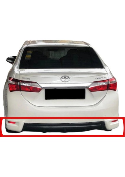 Toyota Corolla Arka Flap + Orta Difüzör (Plastik)(Boyasız)