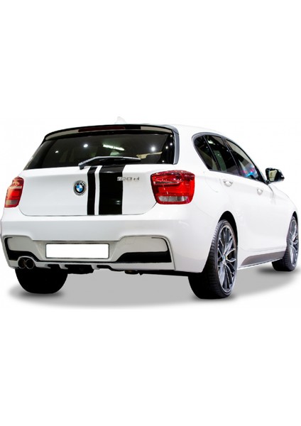 Bmw 1 Serisi F20 2012 - 2015 M Performance Arka Tampon Eki - Difüzör (Plastik)(Boyasız)