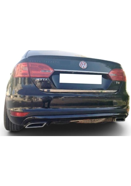 Volkswagen Jetta Makyajsız Egzoz Görünüm Difüzör (Plastik)(Boyasız)