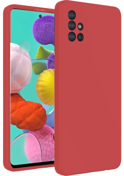 Samsung Galaxy A31 Kılıf Nano Içi Kadife Silikon - Kiremit Zrnet