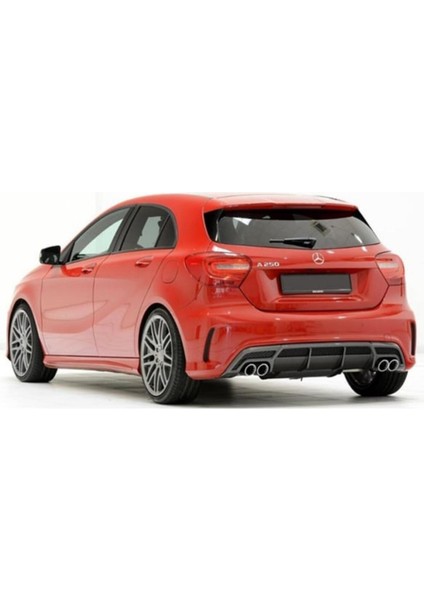 W176 A45 Brabus Difüzör (Plastik)(Boyasız)