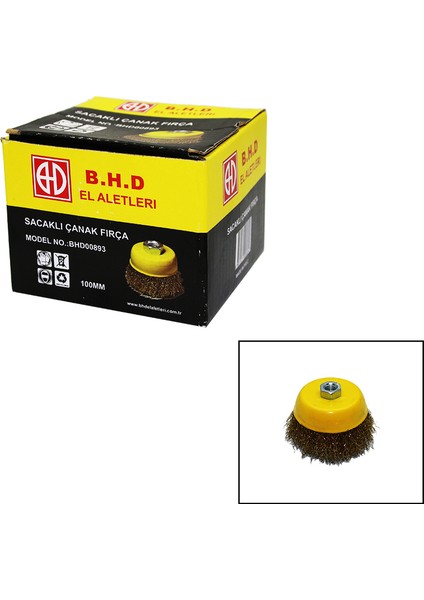 100MM Saçaklı Çanak Fırça (4172)