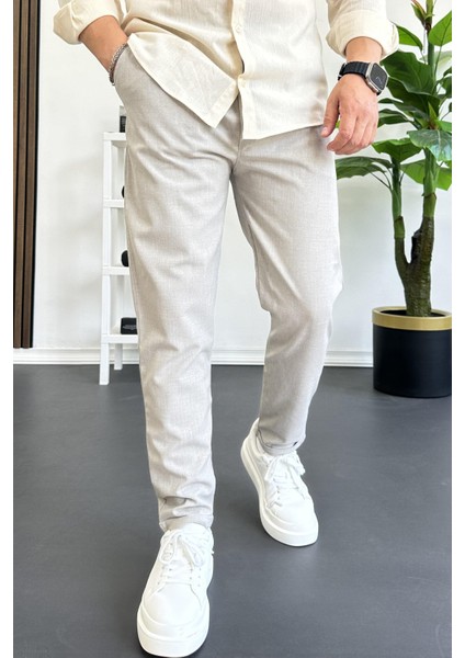 Erkek Dar Paça Jogger Pantolon Taş Rengi EDW384 fiyatları