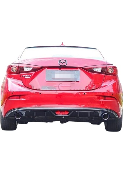 Mazda 3 2014-2019 Çift Çıkış Difüzör (Plastik)(Boyasız)
