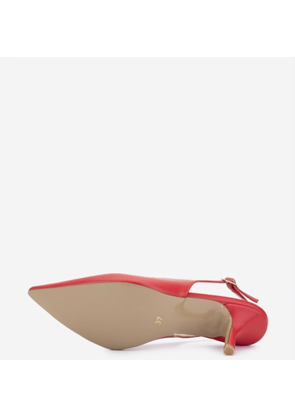 Kadın Vegan Kırmızı Topuklu Ayakkabı 932 3291 Bn Ayk Y25 Kırmızı Cılt indirimleri